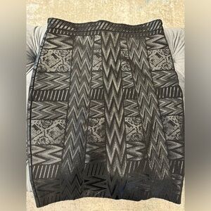 Black bandage skirt